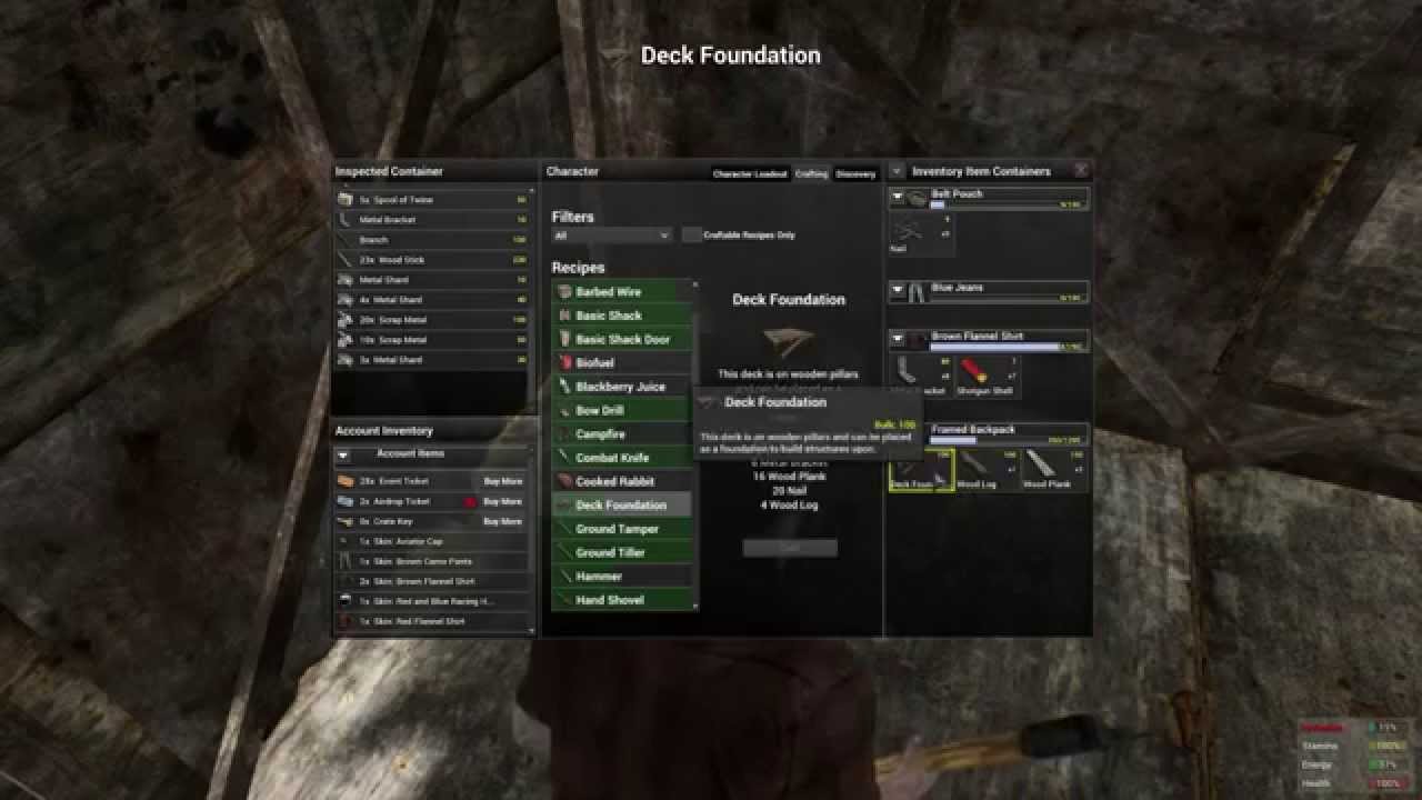 H1Z1 Building Guide 1: How To Make Deck Foundation