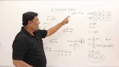 7.2 0/1 Knapsack using Branch and Bound