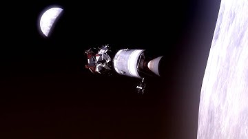 Apollo 11 Lunar Orbit, CG Animation