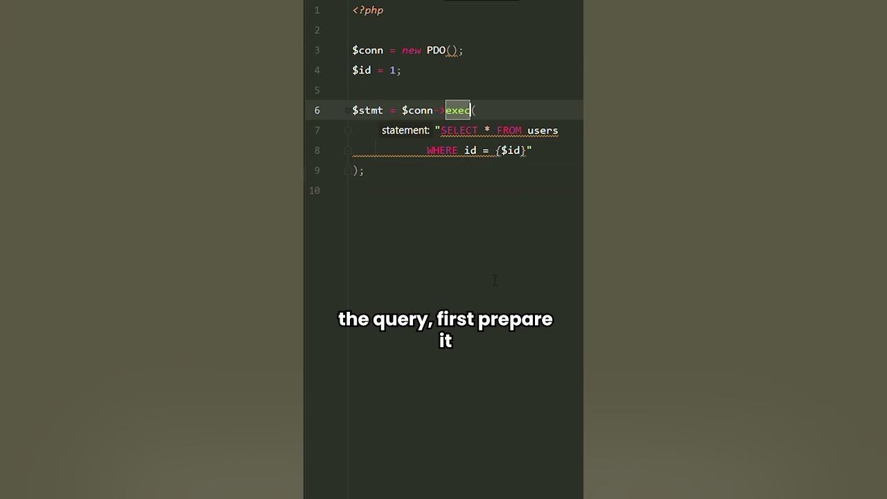 Strengthen you code security and prevent sql injections php coding