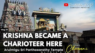 Chennai Parthasarathy Temple  | Ancient temple by Pallava  #traveltaleswithsp 