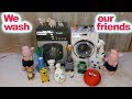 🐷 We wash our friends by HAPPY PIGS (toy washing machines modified)