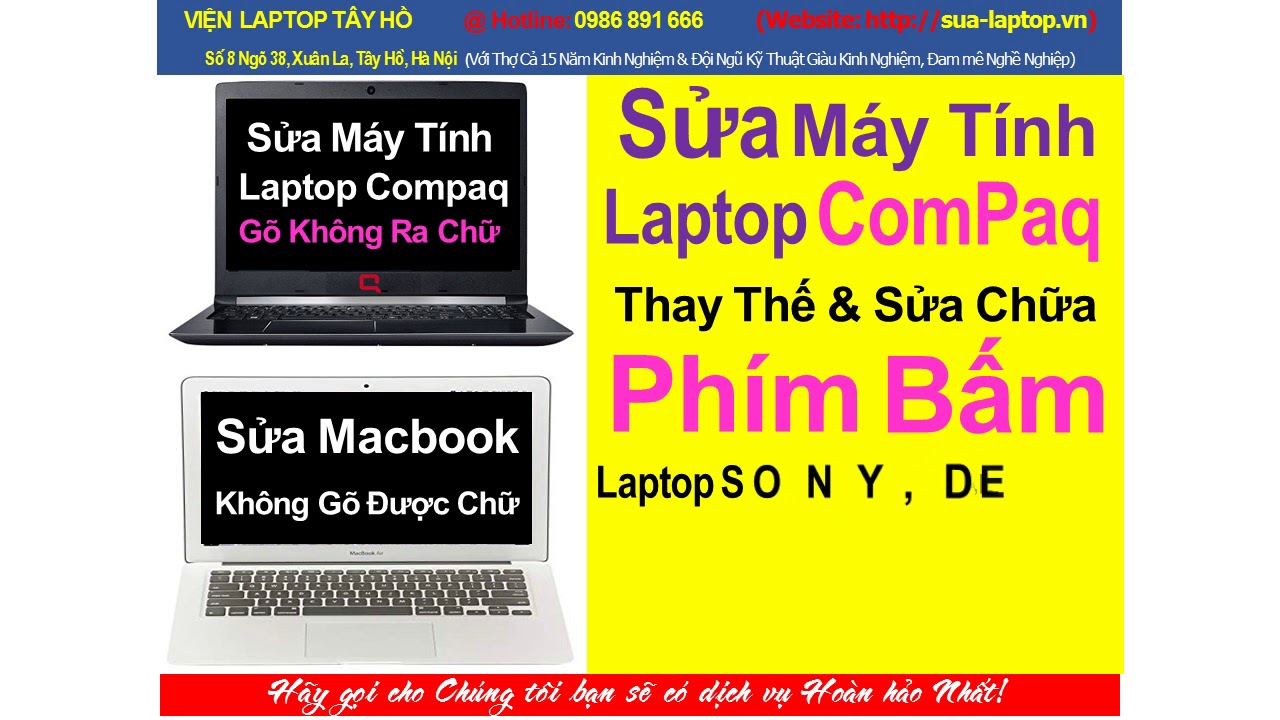 sửa nút phím laptop compaq gõ không ra chữ tại xuân đỉnh ~ tây hồ