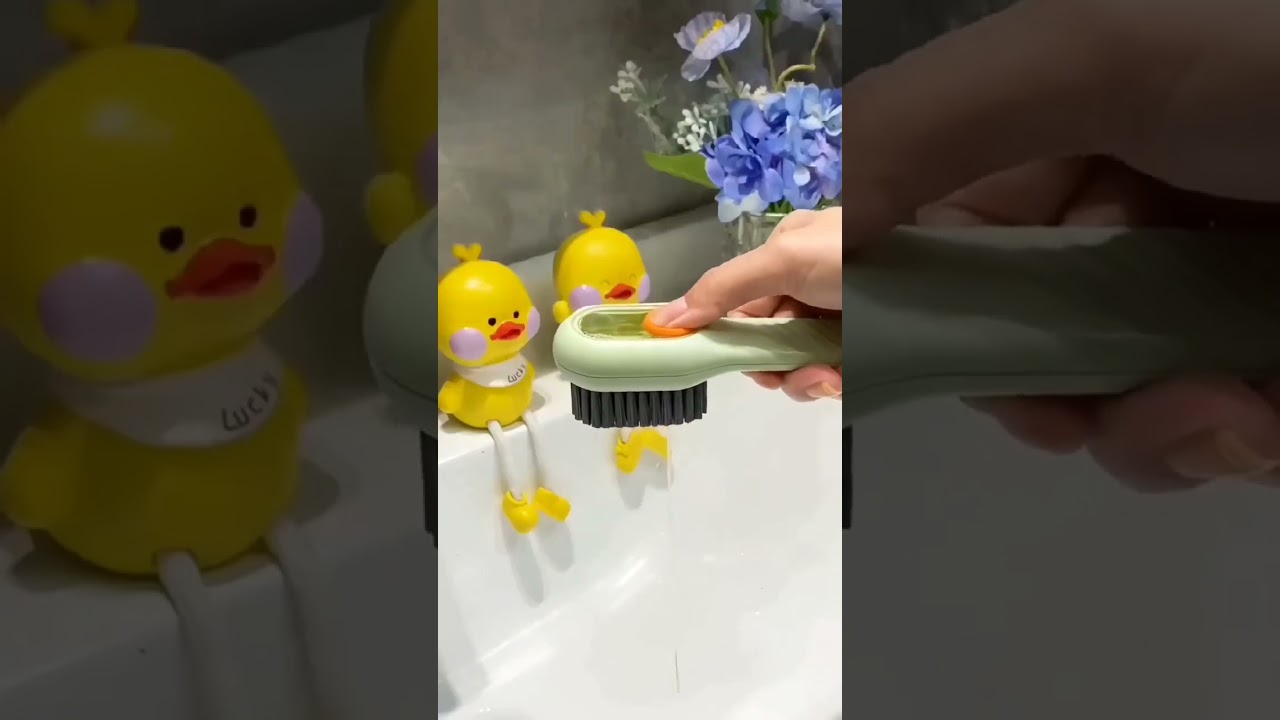 Automatic liquid laundry brush with soap multifunctional hydraulic cleaning brush, shoe brush