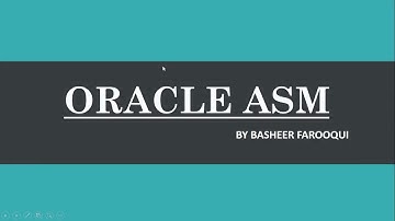 Oracle ASM (Theoretical Discussion) Part 1