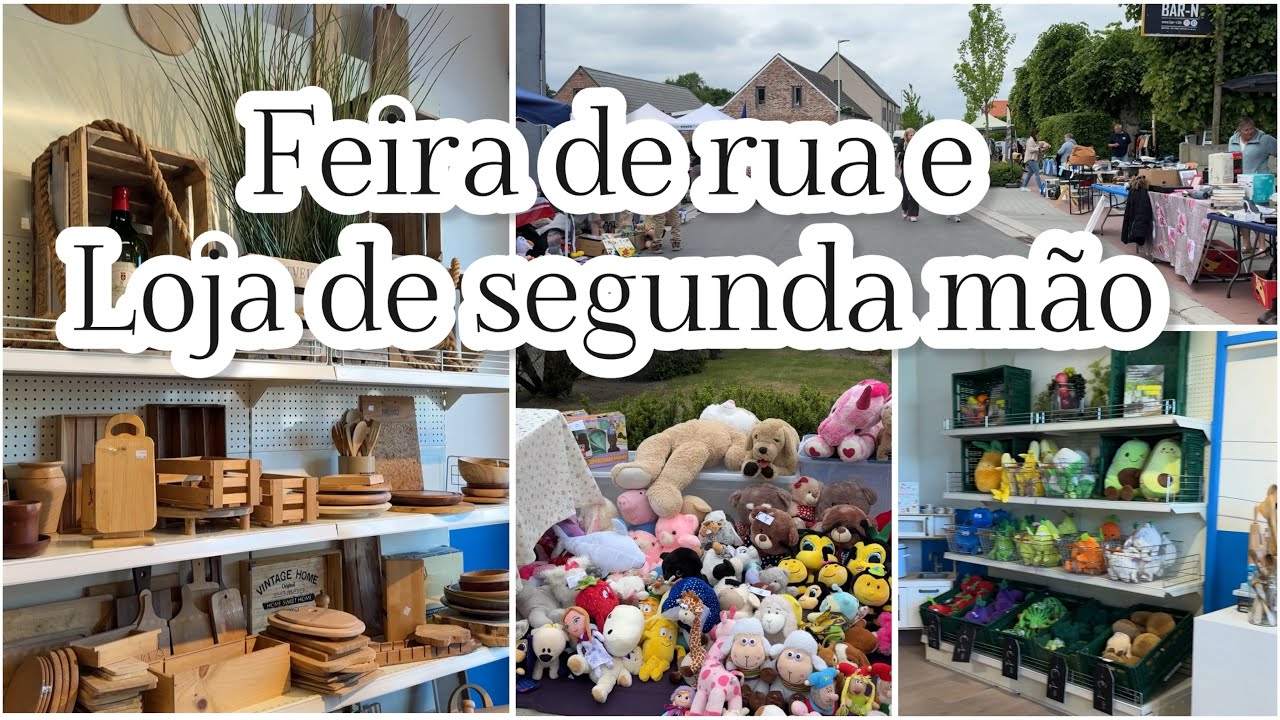 INAUGURAÇÃO DE UMA LOJA DE SEGUNDA MÃO - FEIRA DE RUA NA BÉLGICA 🇧🇪