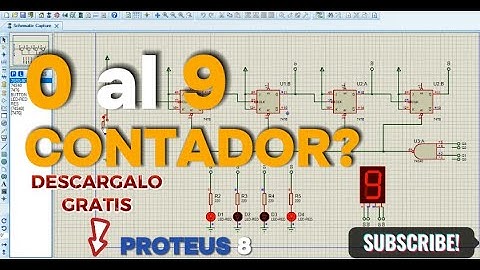 #Contador del 0 al 9 con FLIP FLOPS-JK 7476 | En #proteus8 - 2025 Archivo Descargable