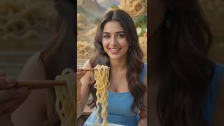 🍜 मैगी की जादुई दुनिया! नूडल्स की नदी में तैरती विशाल बोट 😍🚤 | AI Food Fantasy #shorts #fifa