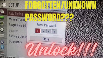 How to unlock LG TV using secret password #lg #tv