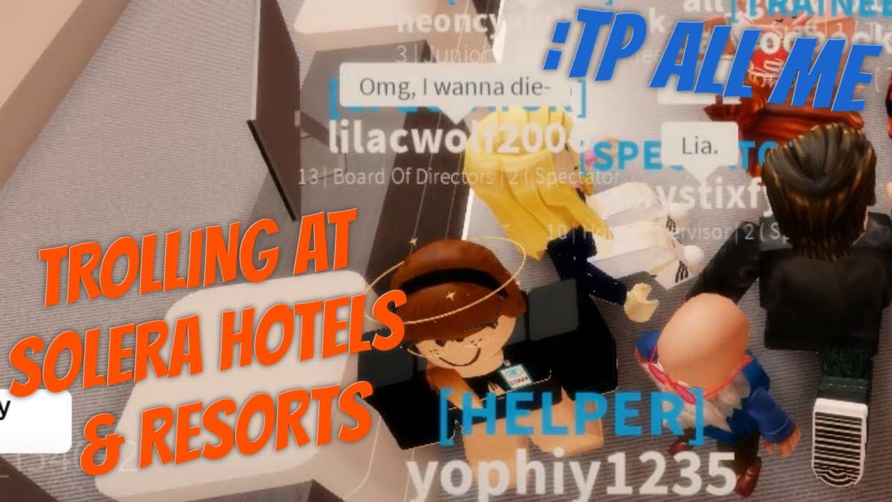 Trolling At Solera Hotels Resorts Trainings On Roblox 700 Sub Special Youtube - get a job solera application center roblox