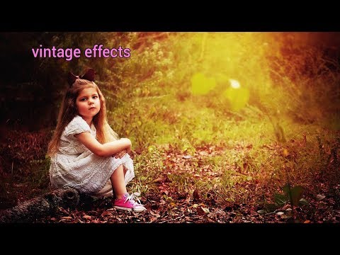 Photo Manipulation : Add Vintage Effect in Photoshop in Hindi | Add Light Effect