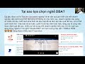OAZ25_Buổi 01 - Giới thiệu nghề DBA| Trần Văn Bình Oracle Database Master