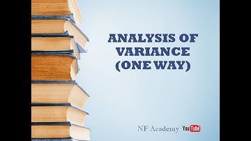 ONE WAY ANOVA (Short cut method)