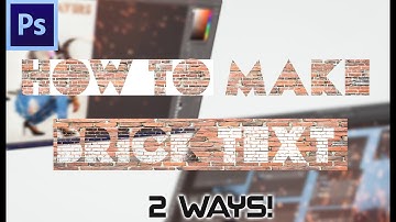How to create a brick text effect | Photoshop Tutorial