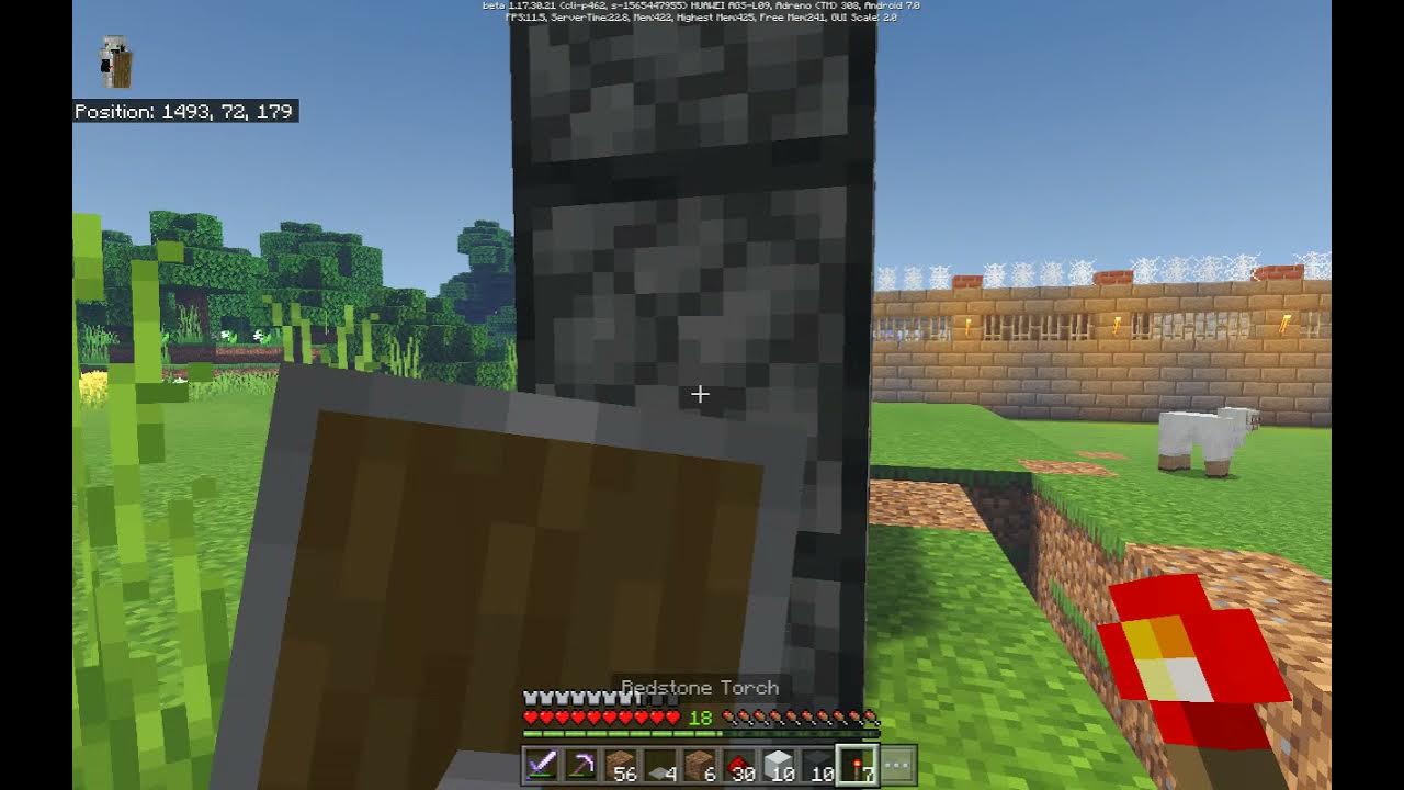 How to make redstone door easy (also works in mcpe) YouTube