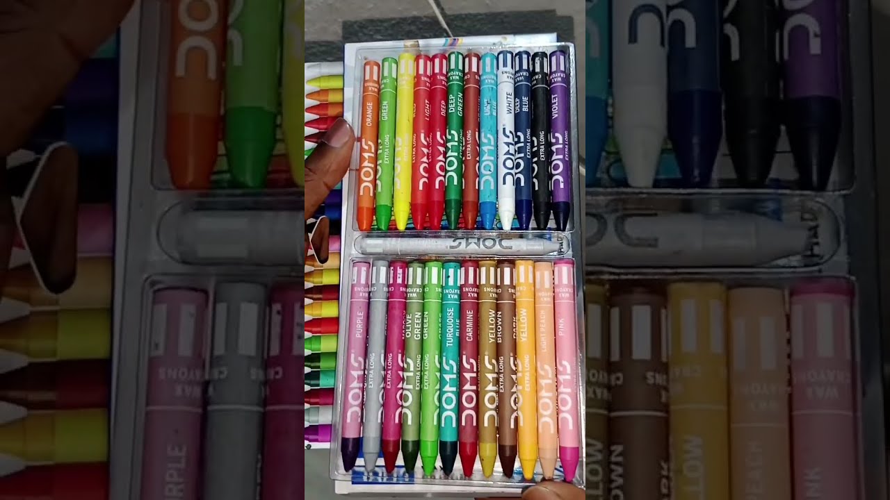 Doms Wax Crayons 24 Shades Shorts