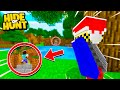 SECRETLY watching Minecraft ENEMIES enter their SECRET BASE! - Hide Or Hunt #2