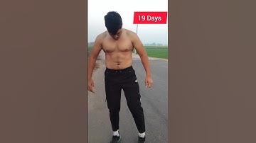 19 Days/ 75 Hard challenge #sixpack #workout
