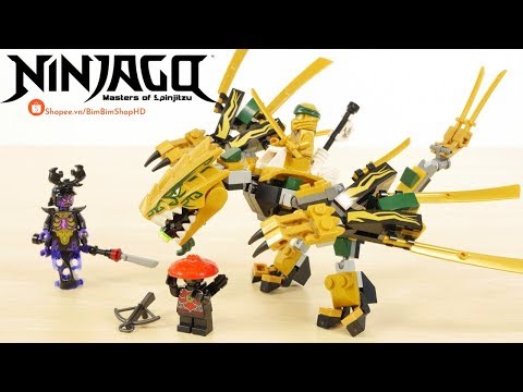 Video Đồ Chơi Xếp Hình LEGO Ninjago 70666 Lắp Ráp Rồng Vàng... - youtube