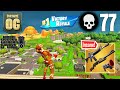 77 elimination solo squads wins full gameplay fortnite og