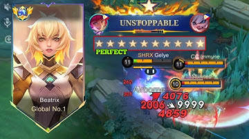 BEATRIX 98% WINRATE SECRET TRICK FULL TUTORIAL!!(Auto Winstreak) -MLBB