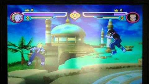 Dragon Ball Z Budokai 2-Android 18 vs Android 17