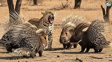 When the Hunter Becomes the Hunted: Leopard vs. Porcupine | AnimalFights