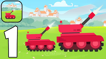 Idle Tank - Gameplay Walkthrough Part 1 Tutorial Destroying blocks (Android,iOS)