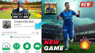 Cricket CEO 2021 'New Cricket Game' Release On PLAYSTORE | Cricket Ceo 21 Android & iOS Gameplay! screenshot 1