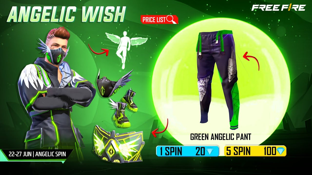 URGENT! HOW TO GET ANGELICAL PANTS FOR FREE WITH NEW FREE FIRE 2023  UNIVERSAL CODE! 