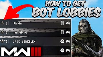 How to AVOID SBMM in MODERN WARFARE 3! (Guaranteed Bot Lobbies)