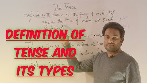 The Definition of Tense and Its Types by Zagham, Lec#05, Fundamentals of English Tenses.