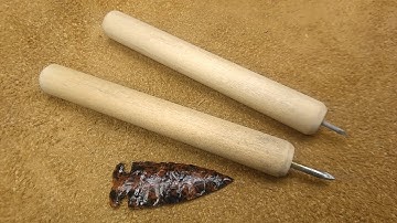How to Make a Steel Nail Pressure Flaker for Flintknapping - Beginner Tool Kit