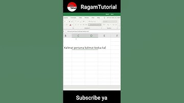 Episode 3 Belajar Excel Alignment Dan Wrap Text pada Microsoft Excel #shorts