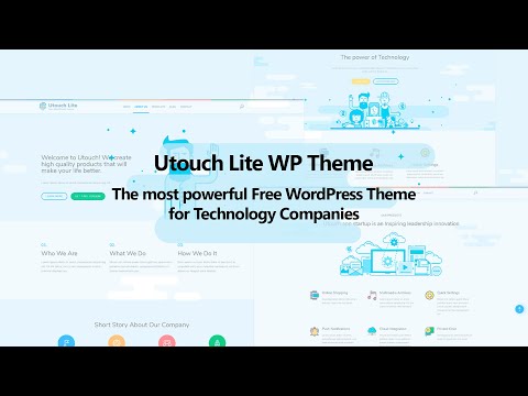 Utouch Lite. The most powerful Free WordPress Theme for Technology Companies