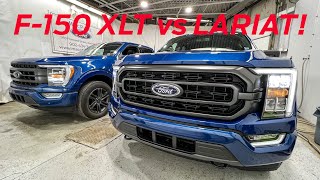 2022 Ford F150 XLT vs Lariat Trim Comparison! F150 SidebySide Comparison!