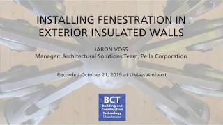 Installing Fenestration in Exterior Insulated Walls screenshot 1