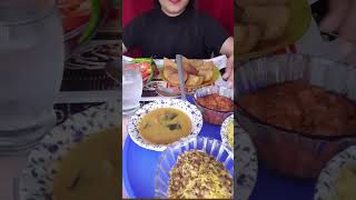 Yummy ?  delicious daal bati Churma | shorts asmr  foodshorts challenge