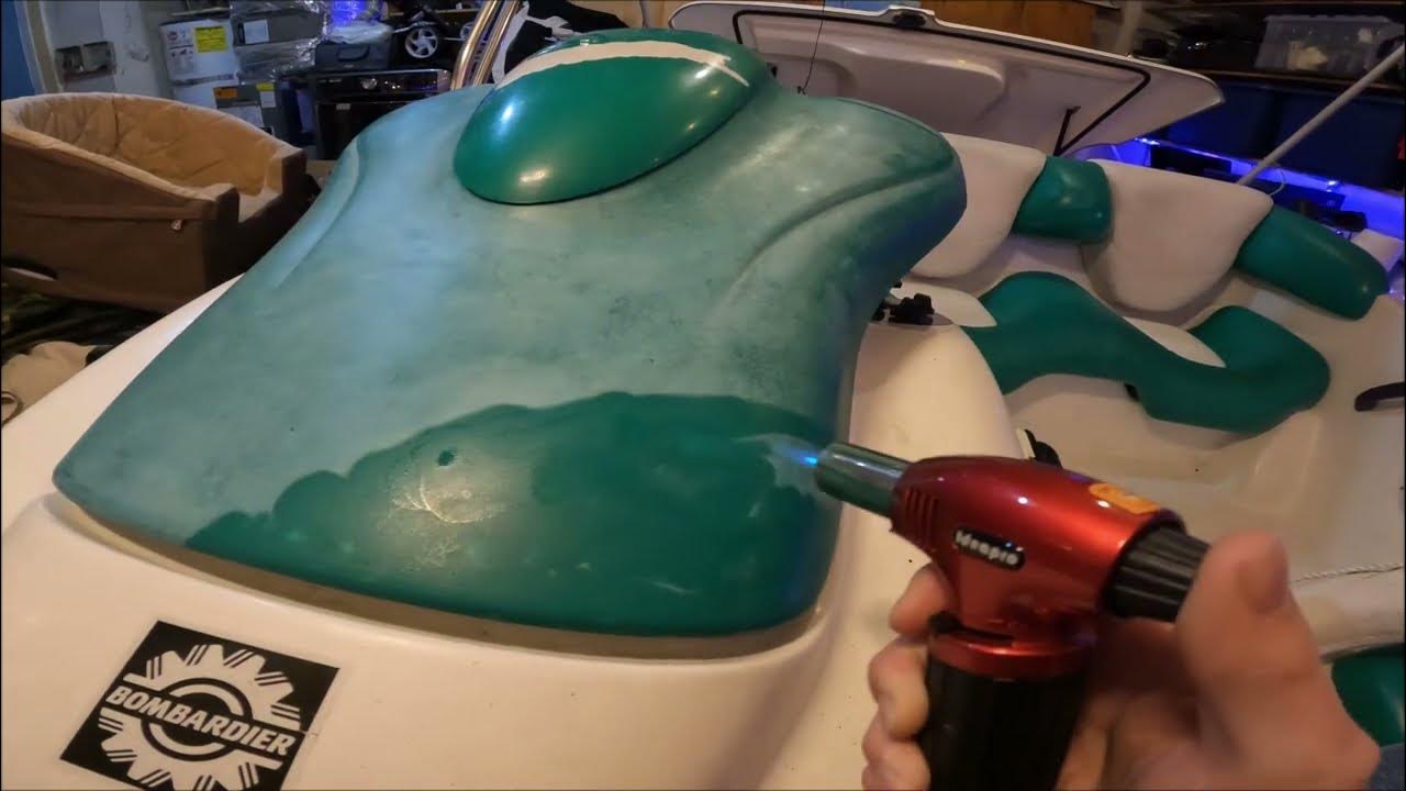 Restoring faded plastic with torch - YouTube