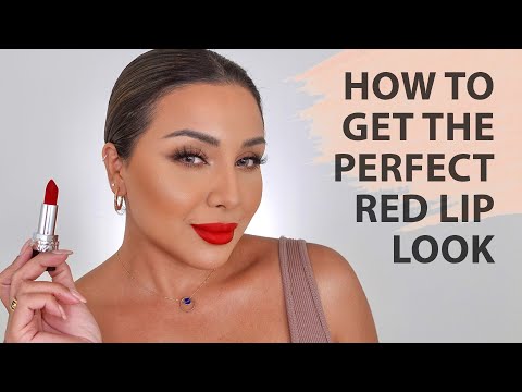 RED LIP MAKEUP TUTORIAL 2021 | NINA UBHI