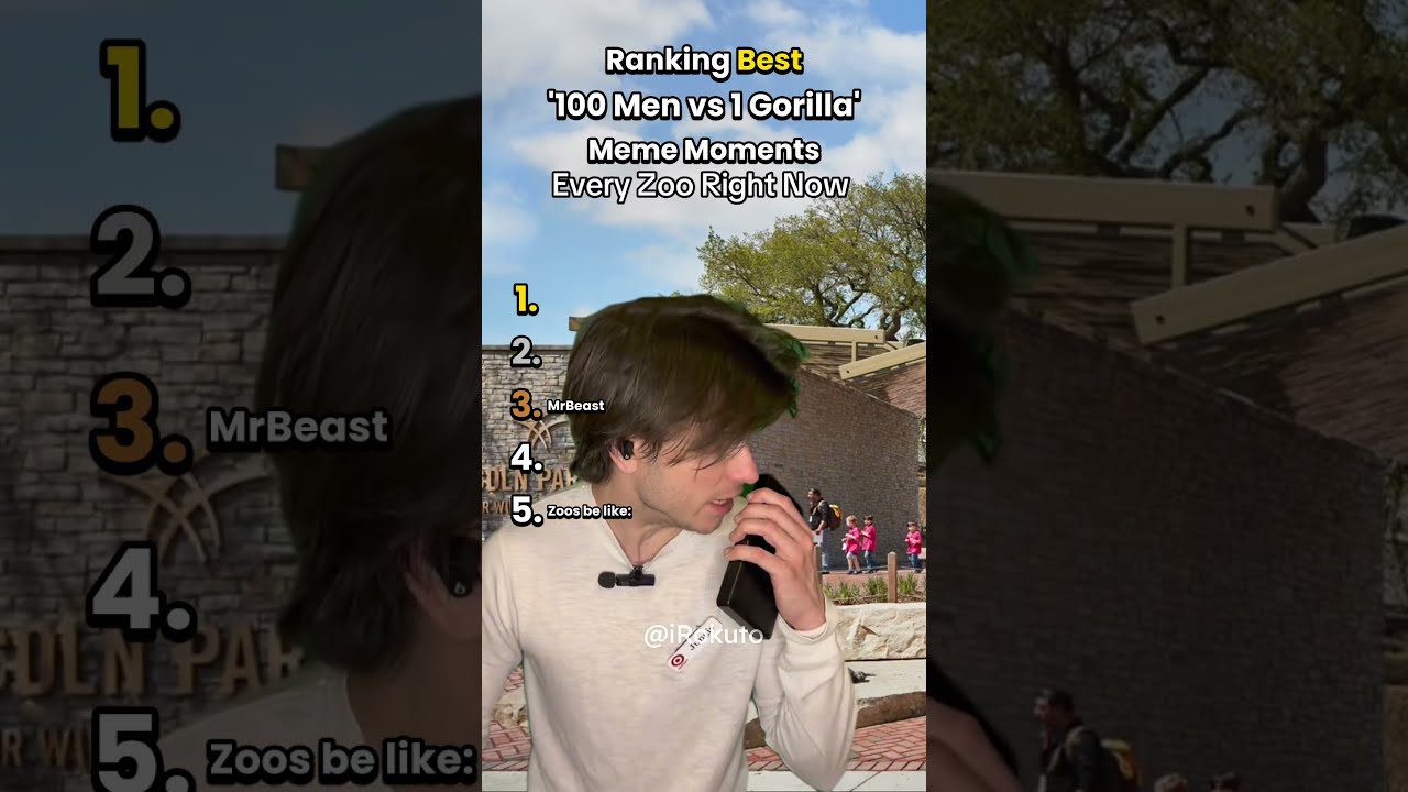 Ranking Best 100 Men Vs 1 Gorilla Meme Moments Shorts