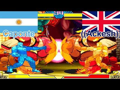 CAPONTE VS ACKESH!! PERO QUE BUENAS PELEAS DAN ESTOS DOS MAESTROS DE MARVEL VS CAPCOM!!
