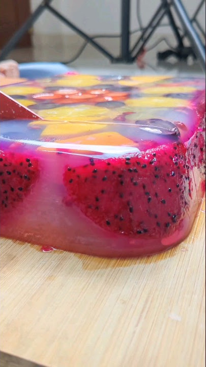 Fruit jelly Cake | Agar Agar fruit jelly Cake | Healthy Fruit jelly Cake #agar #healthy #colourful