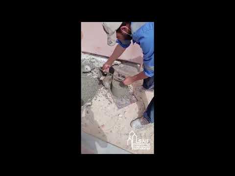 فحص مكعبات الخرسانة لأحد مشاريعنا بمدينة الرياض أبوظبي السيف للاستشارات الهندسية