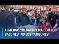 Almeida lidera la tamborrada de la plaza mayor  mi problema son los balones no los tambores