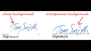 How To Make A Transparent PDF Signature Stamp - YouTube