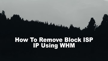 How To Unblock an IP Address Using WHM | Unlock Public IP