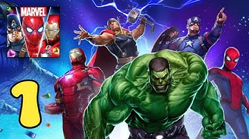 Marvel puzzle quest - Gameplay part 1 - Campaign Event A worldwide web