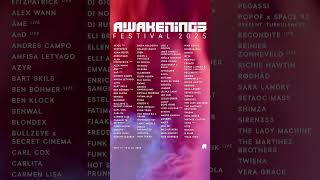 ❤️‍🔥 AWAKENINGS FESTIVAL FULL LINEUP ❤️‍🔥