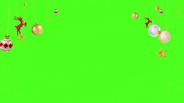 Christmas Decoration background video, Christmas Animation video, green screen elements, overlays HD